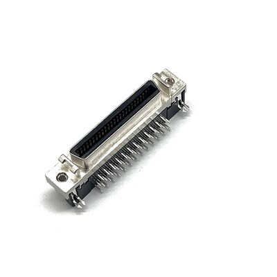 SCSI伺服连接器焊板母座14PIN 20 26 36 50针槽式直脚弯脚MDR插座