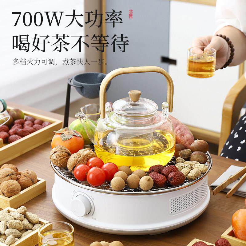 围炉煮茶烤火炉202x-4166款家用室内高电陶炉煮璃茶玻新茶壶茶档