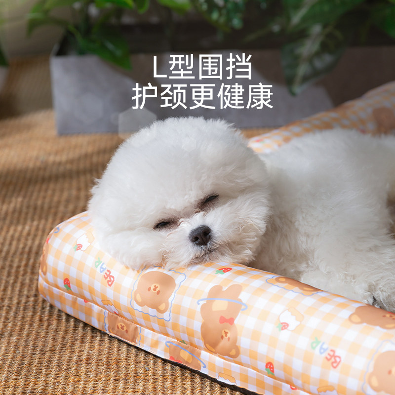 狗窝夏天护颈凉席窝狗垫子睡觉用夏季泰迪比熊博美小型犬宠物用品