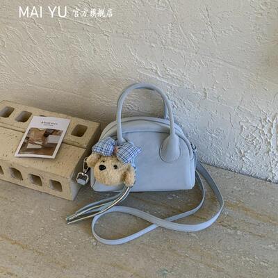 MY2026新款潮流复古波士顿保龄球包小巧手拎小包小包包
