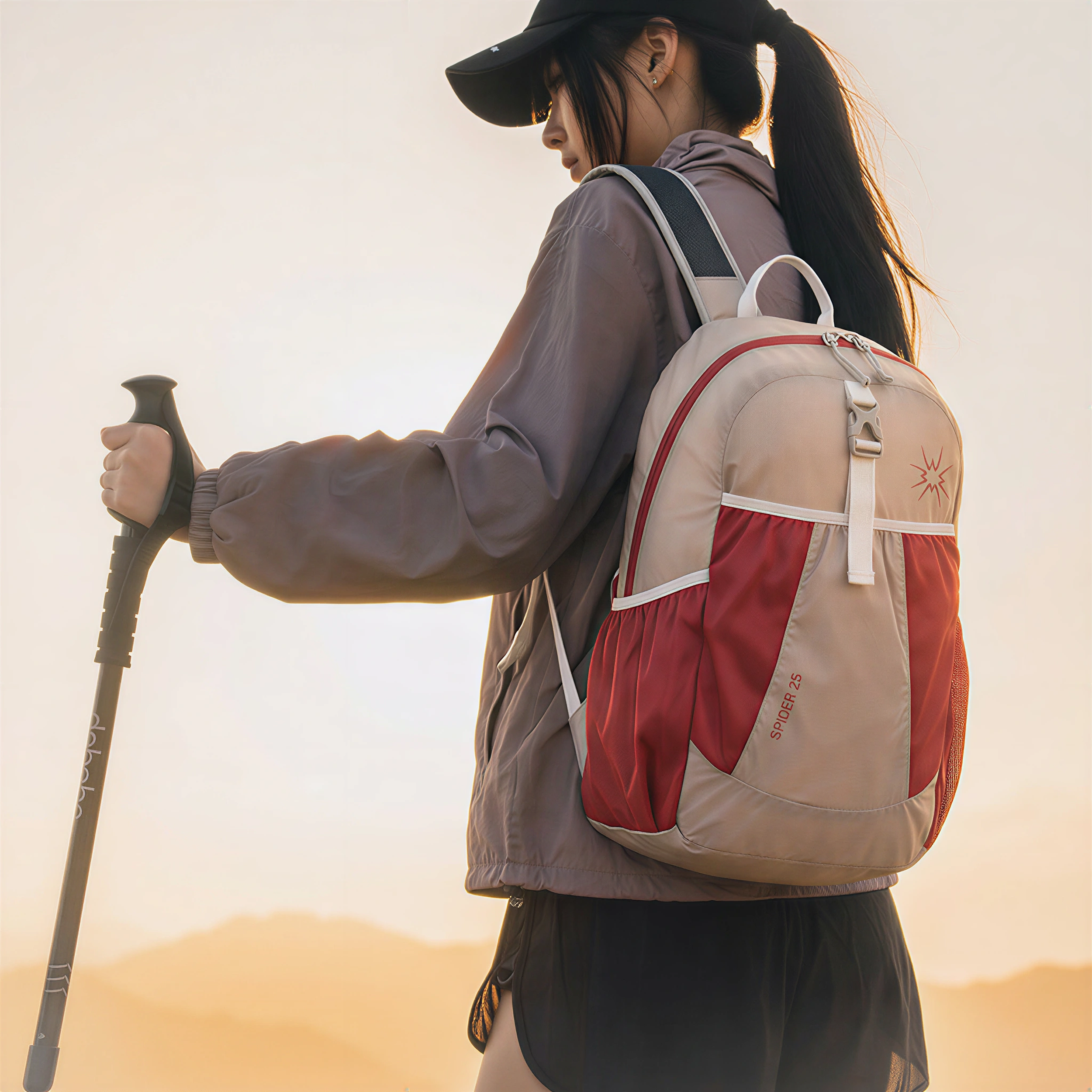 MY超轻薄双肩包女户外旅行背包可折叠皮肤包轻便时尚登山旅游包