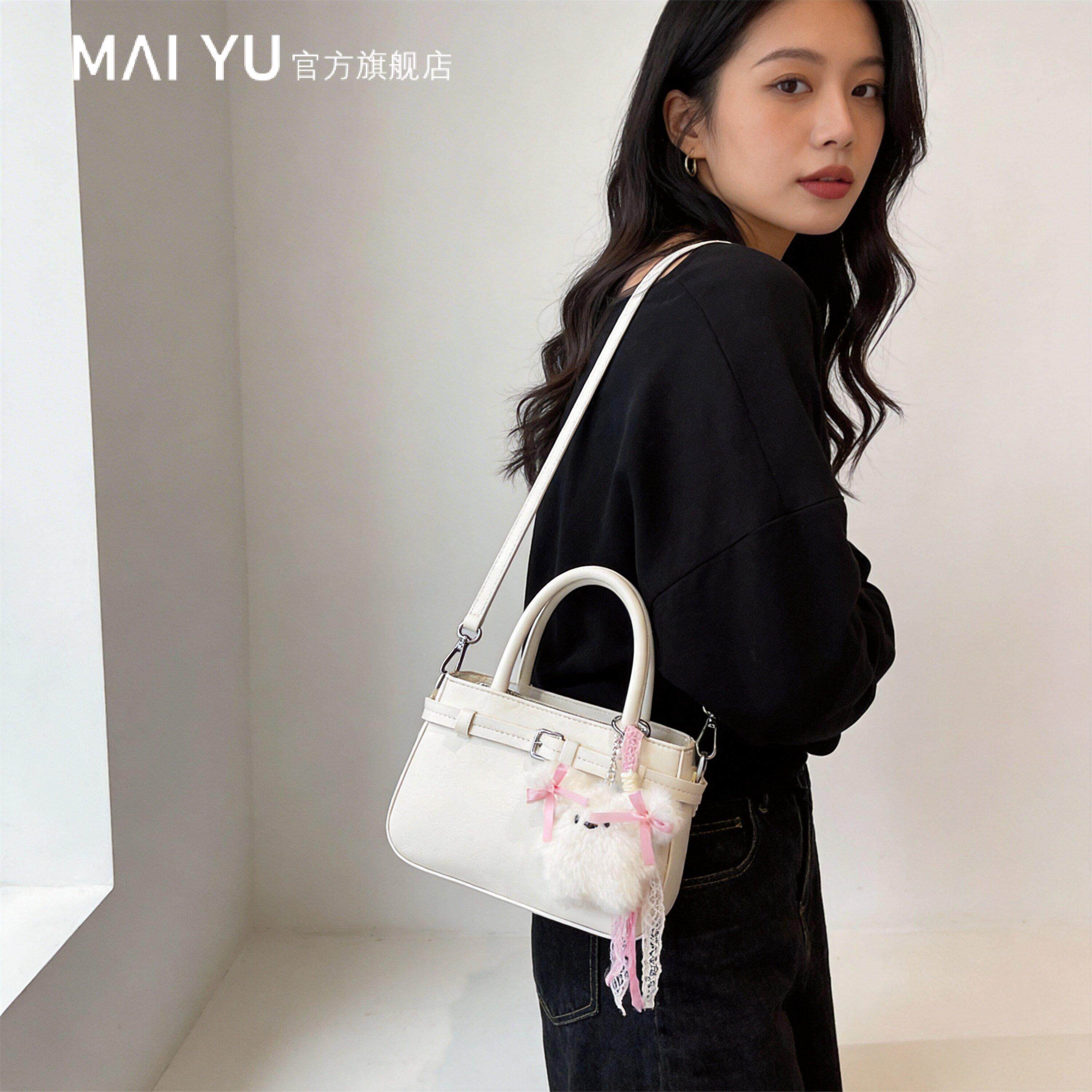 MY韩版超火手拎小包包女2026春夏新款高级感单肩包潮百搭斜挎包