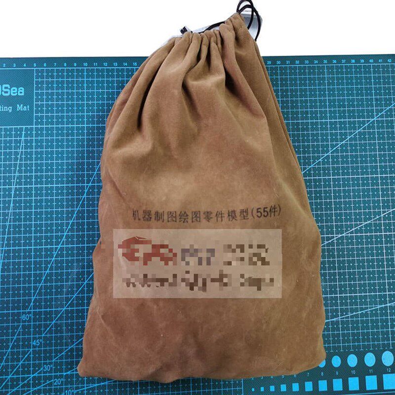 适用55件速成机械制图模型立体零件测绘教学具模型学生塑料绘图小