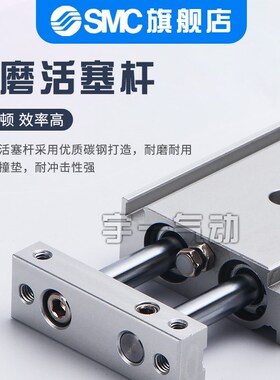 SMC双杆双轴气缸CXSL32-10/15/20/25/30/35/40/45/50/60/75/100
