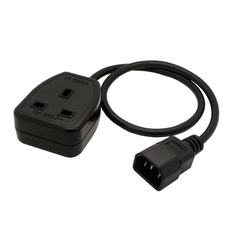 BS1363英标港版电源插头插座13A品字PDU/UPS机箱转接iec320-c14品