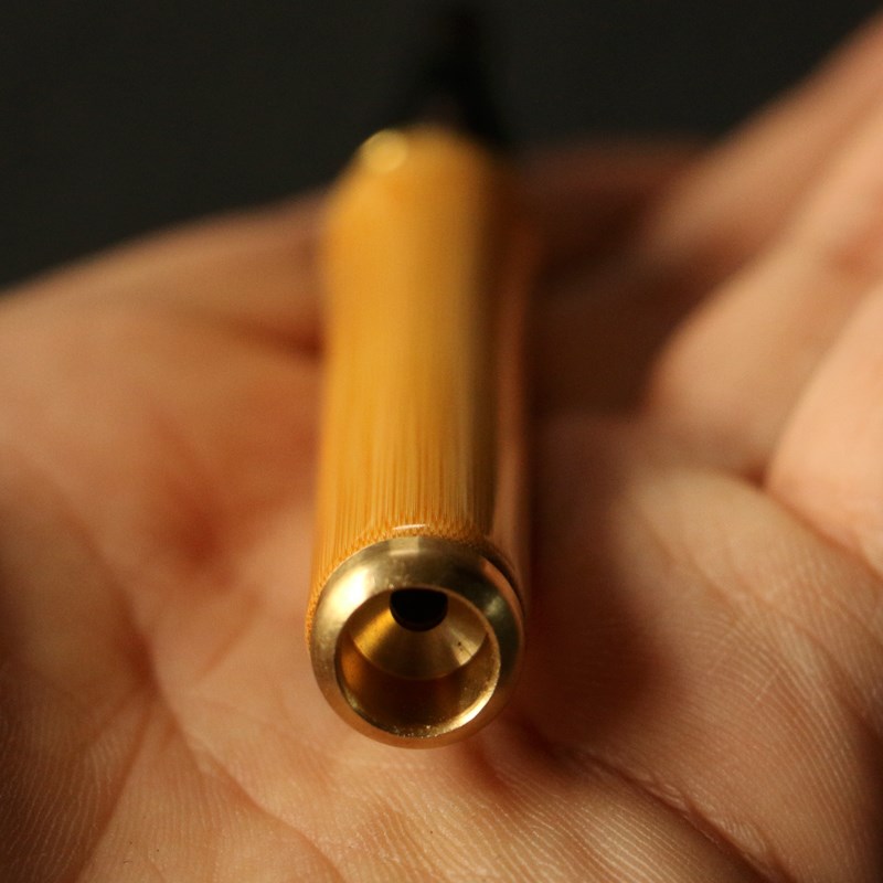 精品纯手工精磨天然实心老玉竹烟嘴竹雕竹制粗烟过滤嘴竹烟具烟杆