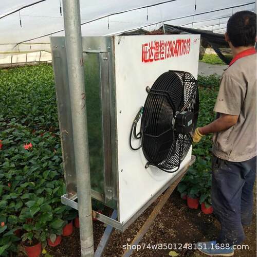 铜管水温机风WD4P-800换热器畜牧养殖热风厂房供暖工业暖暖风机源