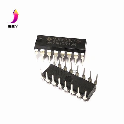 直插SN74HC595N 74HC595 DIP16 8位串行输入/输出/并行输出寄存器