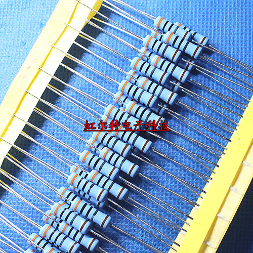 3W金属膜电阻 3WS色环电阻 300R 300 300欧 1% 铜脚 100只18元