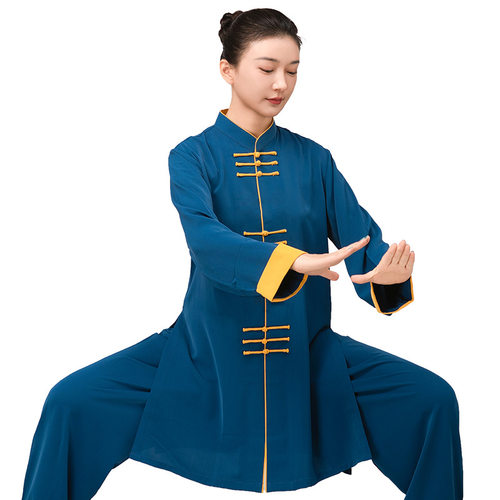 2026新款小和山太极服女款高端改良太极拳练功服八段锦收腰中长款
