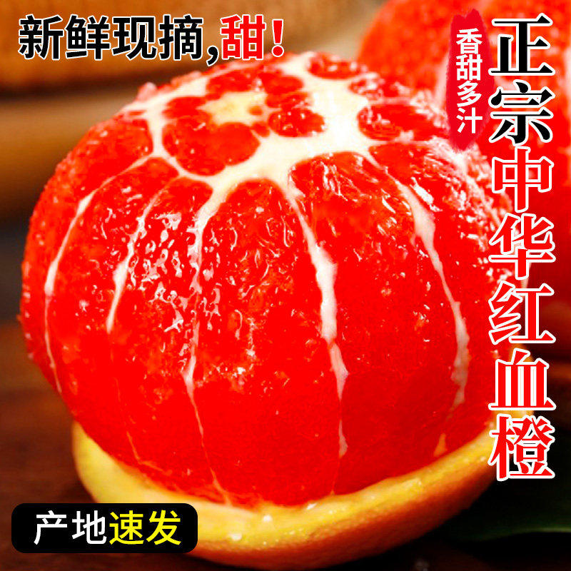 血橙橙子中华红心红肉橙当季新鲜香橙冰糖果冻手剥10甜橙时令水果