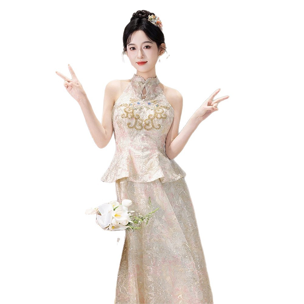 2026新款新中式订婚礼服旗袍婚纱