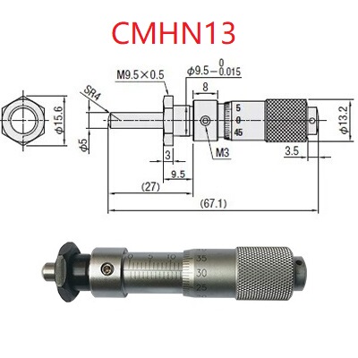 微分头测微头千分尺代替CMH6.5CMHN6.5CMH13CMHN13CMHN25头