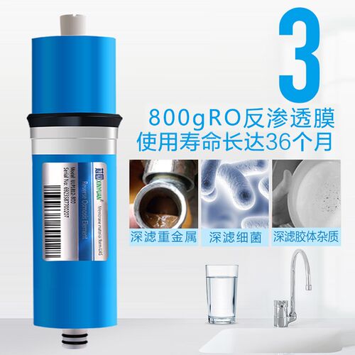 芯园净水器滤芯600G/800G反渗透纯水机过滤器XY-RO-K XY-RO-H