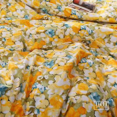 苏香(黄)唯美被罩纯全棉米单件斜纹黄色2.41.5x2.0x2.3亮棉被套