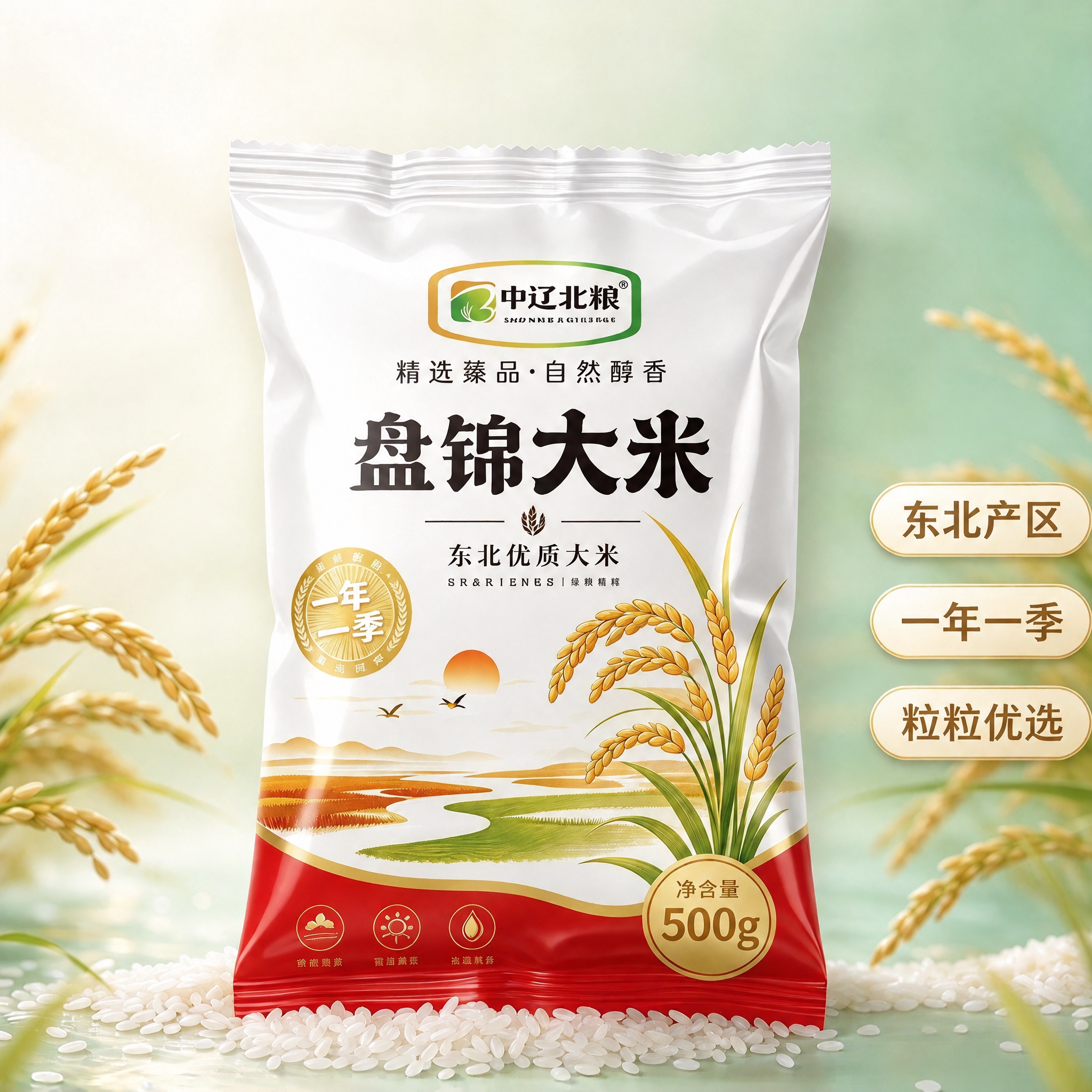 中辽优选东北新米颗粒饱满大米