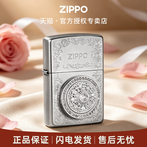 ZIPPO爱情系列热恋心动玫瑰罗盘