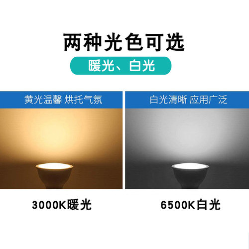 LED灯泡GU10灯杯5W 7W透镜超亮节能220V轨道灯天花板灯插脚射灯光