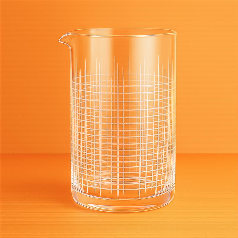 酒吧灵魂日式无铅水晶手工刻花调酒器搅拌杯调酒杯Mixing Glass