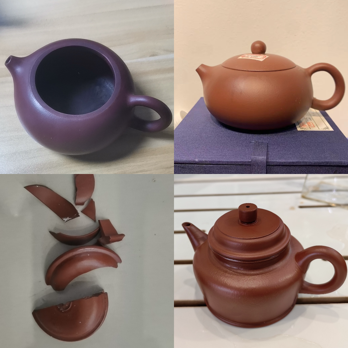 紫砂壶盖子配盖壶盖宜兴紫砂紫仿古纯手工泥泥原矿朱原矿单西施盖