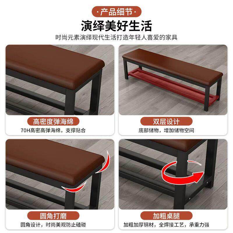 换凳家门口可坐用一体6-12包鞋鞋架入户长软条坐凳进门穿鞋更衣室
