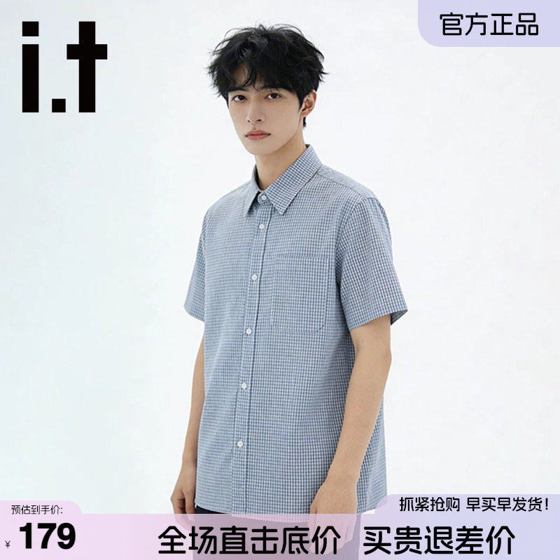 itFIVECM纯棉短袖衬衫男女