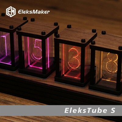 EleksTube SRGB拟辉光管时钟 DIY套件 LED桌面创意摆件男友礼物