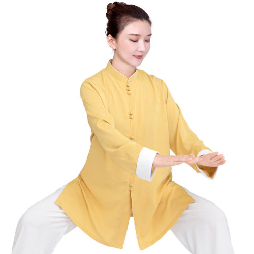 2026新款小和山太极服女洋气太极拳八段锦练功服年轻改良长款春夏