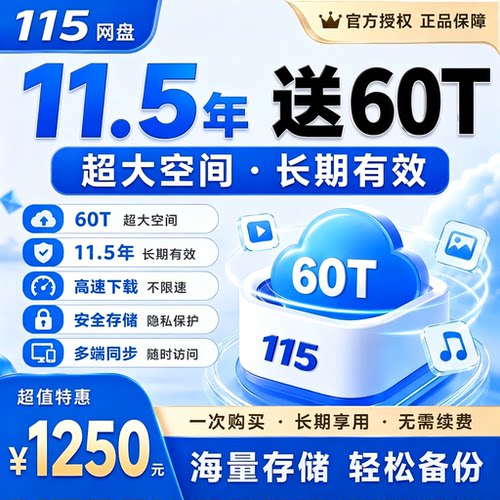 115网盘扩容永久空间不过期