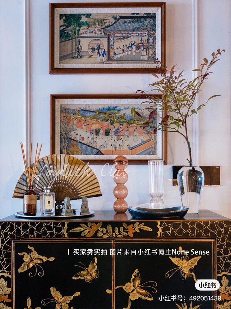 新中式孙温红楼梦样板间茶楼中古艺术小众定做装饰画书房复古
