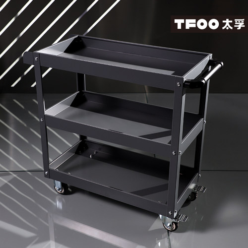 TFOO太孚 工业灰色三层维修工具小推车 零件工具油画小车子