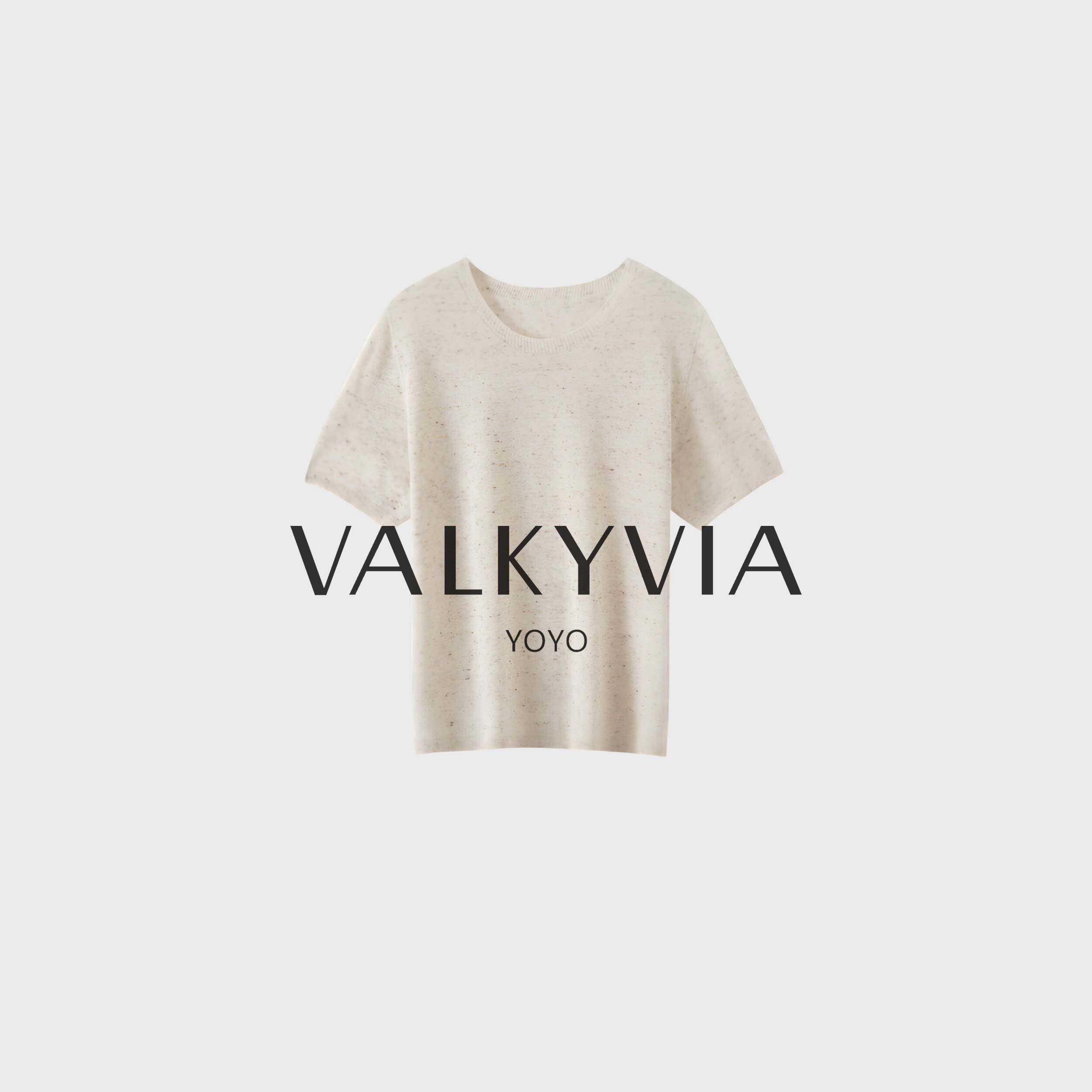 【Valkyvia/悠悠奢品】【桑蚕丝+亚麻】BMJ1099圆领彩点纱针织衫