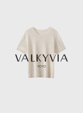 【Valkyvia/悠悠奢品】【桑蚕丝+亚麻】BMJ1099圆领彩点纱针织衫