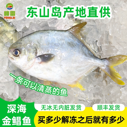 峰雷冷冻三去金鲳鱼无冰衣少刺