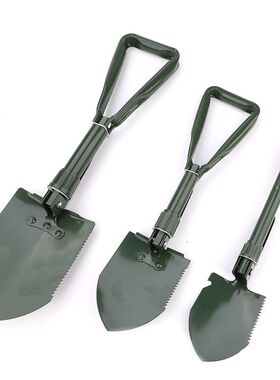 工兵铲多功能锰钢铁锹折叠铲子家用防身便携式挖土户外越野兵工铲