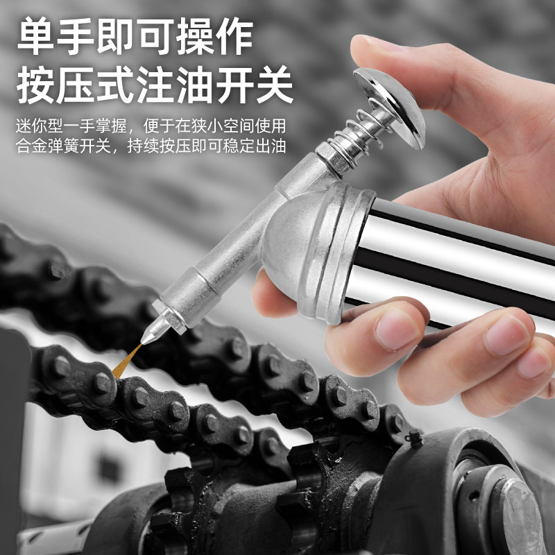 手动黄油枪高压迷你油加注器汽车80cc小型黄油机齿轮注油器牛油枪