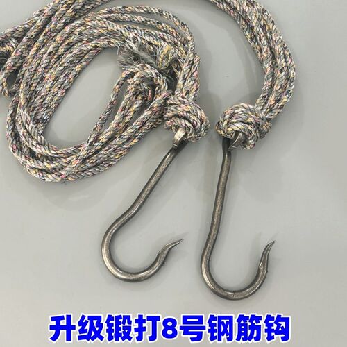 大号挑水扁担钩子钢铁钩挂钩S钩吊钩起重钩建筑工地挑土园林工具