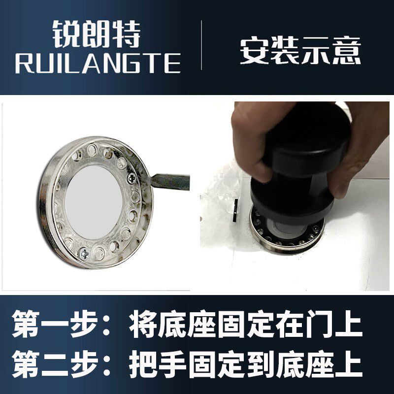 暗门隐形门拉手青古单面现代美式明装黑色背景墙门圆球形木门把手