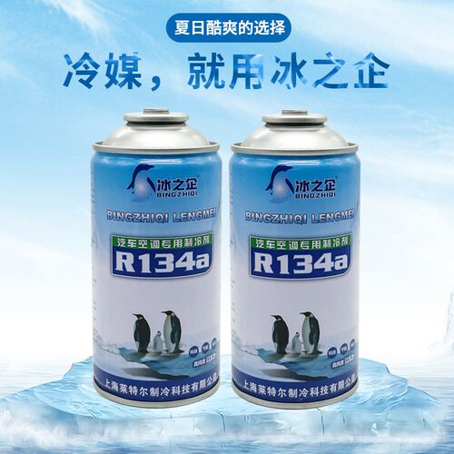 汽车空调制冷剂r134a雪种冷媒氟利昂制冷液加氟工具套装降温250g