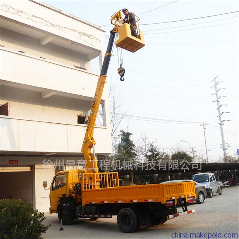 通用高空施工挎篮顶蓝吊车专用吊篮随车吊吊篮汽车吊高空吊篮包邮