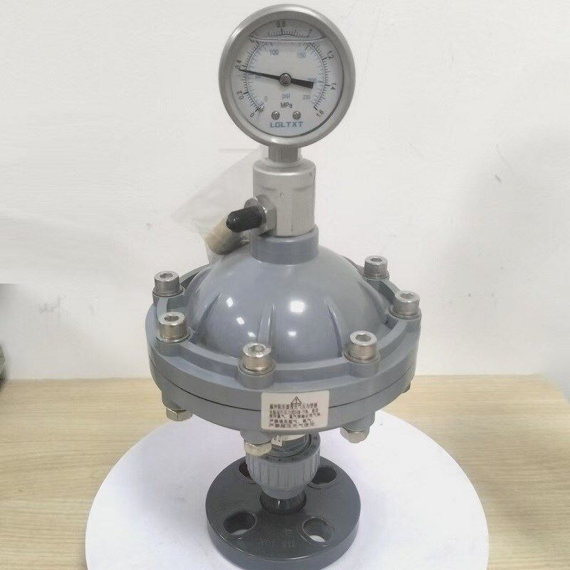 CPVC材质膜片式脉冲阻尼器 DN15/20/25 缓冲器缓冲罐气囊带压力表