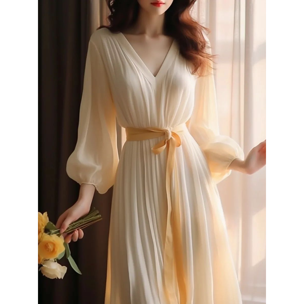 轻奢高级感礼服裙2024春夏季新款高端优雅气质连衣裙精致中长裙子