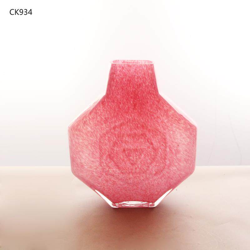 百花园精致缠丝工玻璃容器 纯手工家居工艺品饰品干花花瓶摆件