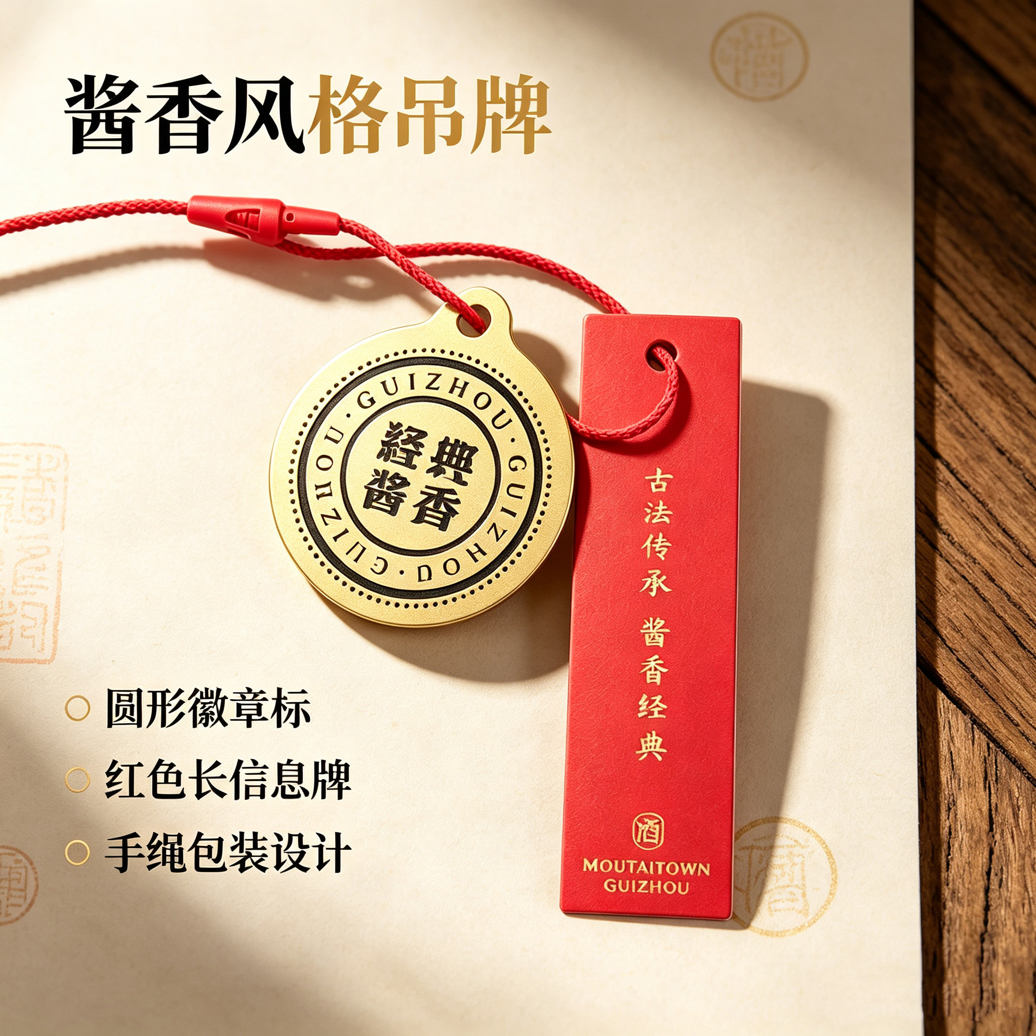 酒瓶高级吊牌现货白酒葡萄酒挂牌定制订做通用标签吊卡免费设计