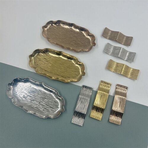 304加厚不锈钢湿纸巾毛巾碟 酒吧点心小吃盘多用碟商用筷子托勺托