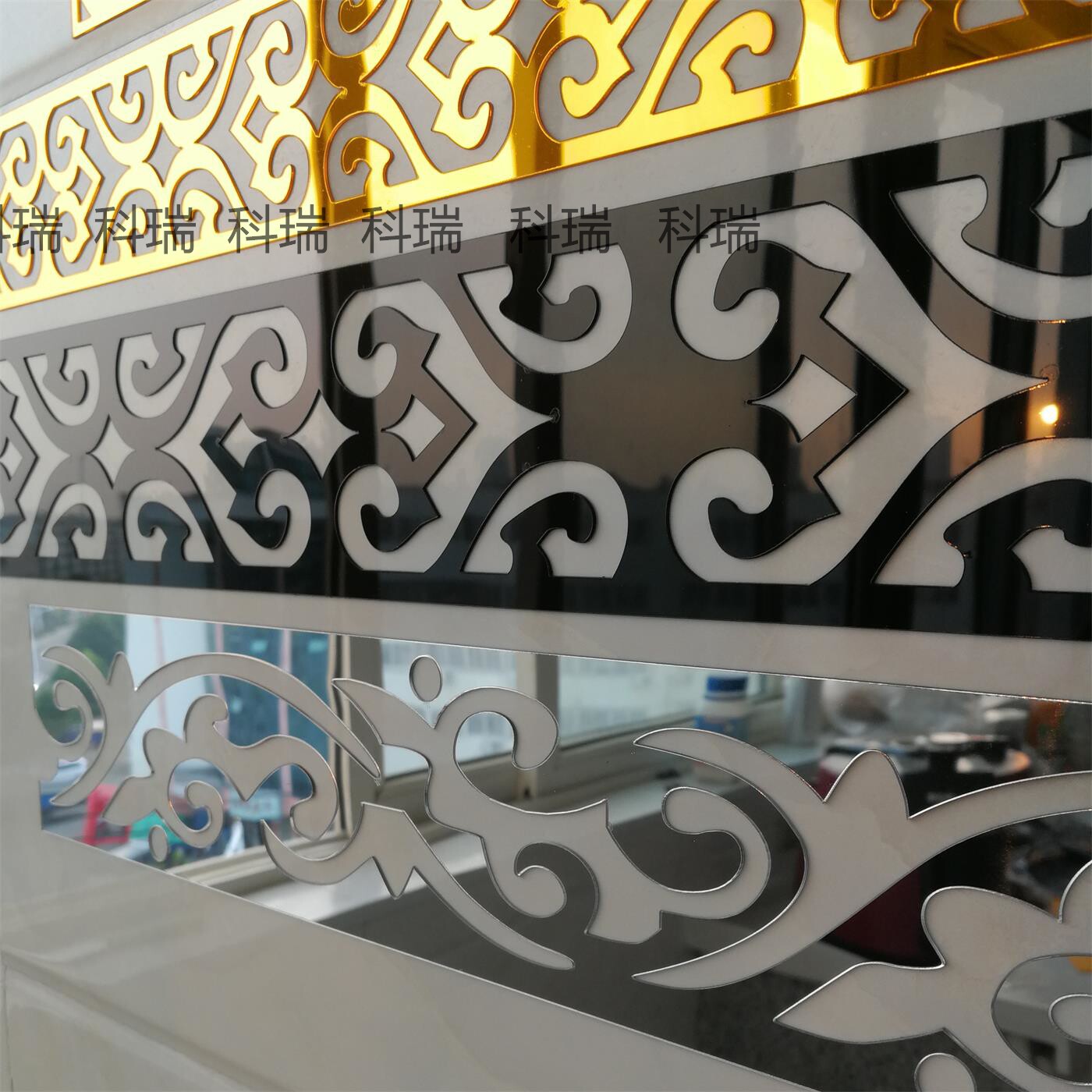 自粘3d立体镜面亚克力玄关装饰腰边框背景墙天花板客厅贴吊顶墙线