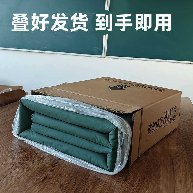 【高标准】手工定型被可成型模型军训棉被豆腐块被子军绿色盖内务
