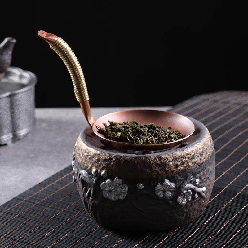 纯围烤茶盘紫铜覆炉古提kcp001香器功夫茶具配件烤茶焙茶器高醒档