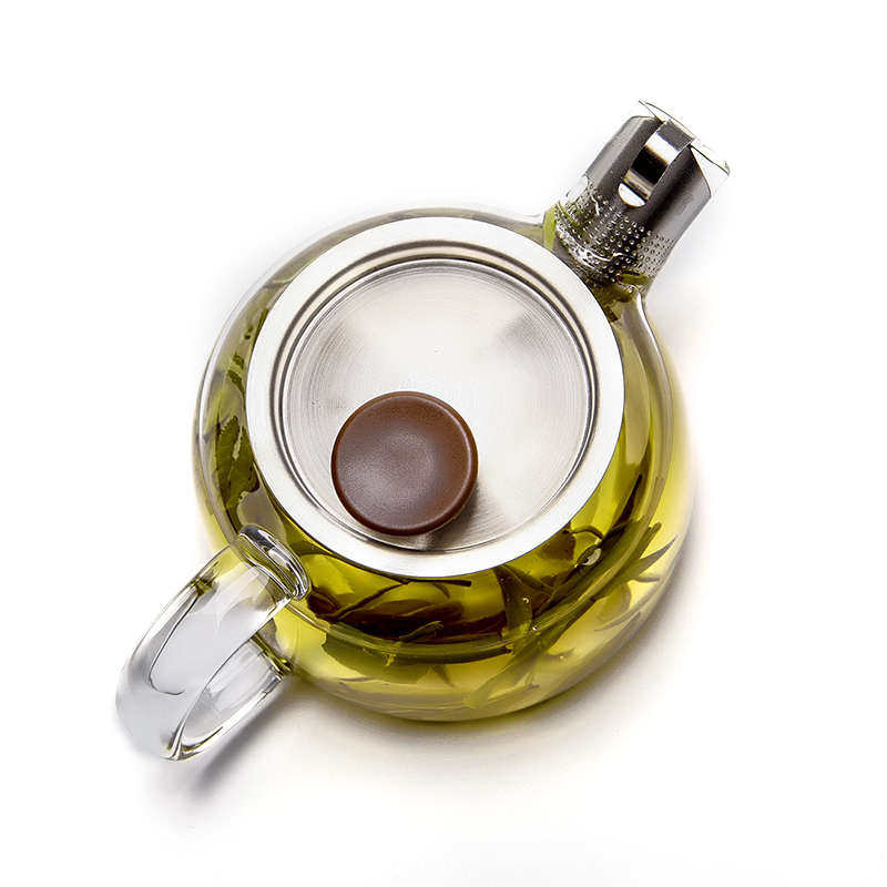 一口渡茶壶玻璃家用千年壶嘴功夫花壶过滤耐高温等待单茶具茶壶