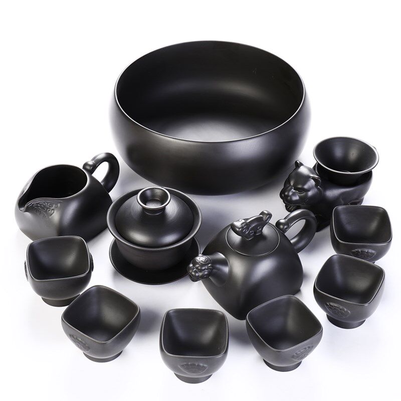 友尚整套宜兴紫砂茶具套装功夫茶具紫砂壶杯茶洗盖碗茶道六君子